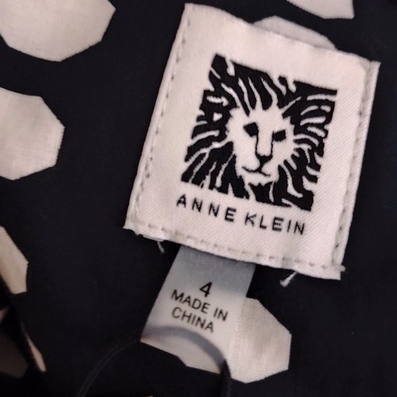 Anne Klein cotton geometric print dress - Picture 7 of 12